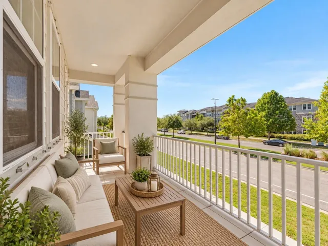 virtually staged balcony