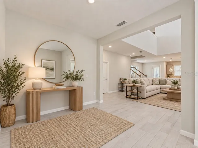 virtually staged study/dining area