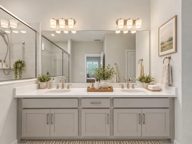 virtually staged master bath