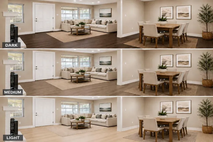 Buyer to choose new floor finish color installed by Seller prior to closing with acceptable offer!