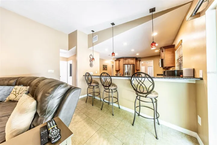 Breakfast bar seating