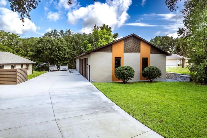 Long reinforced driveway