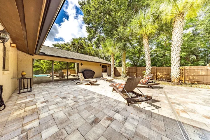 Pavered Deck Area