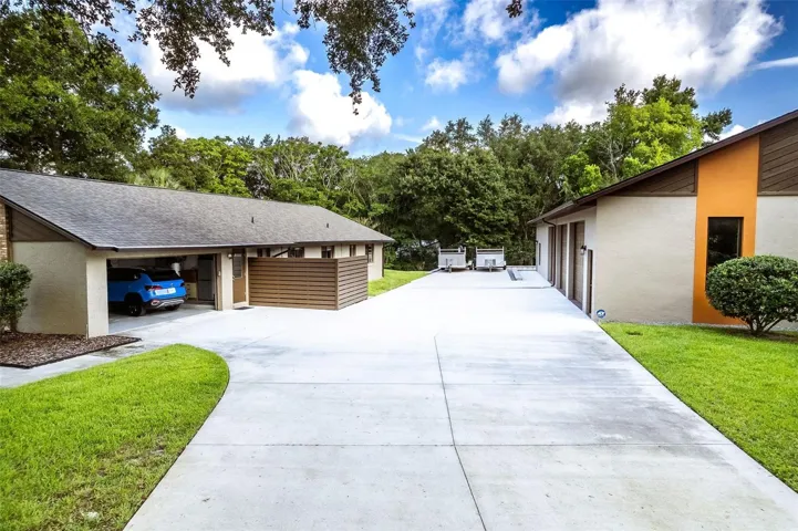 Long reinforced driveway