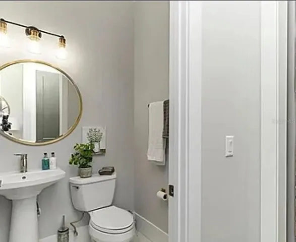half bath downstairs