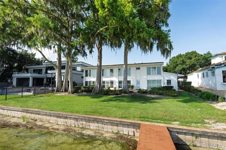 Back of house & seawall