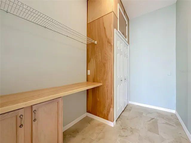 View of the Primary Walk-In Closet