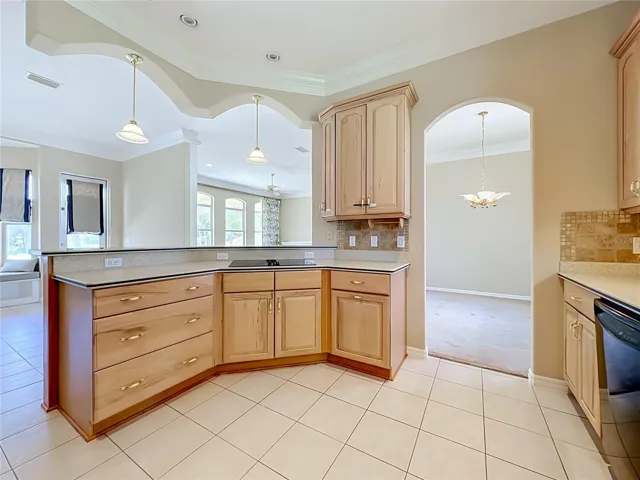 View of the Kitchen Island