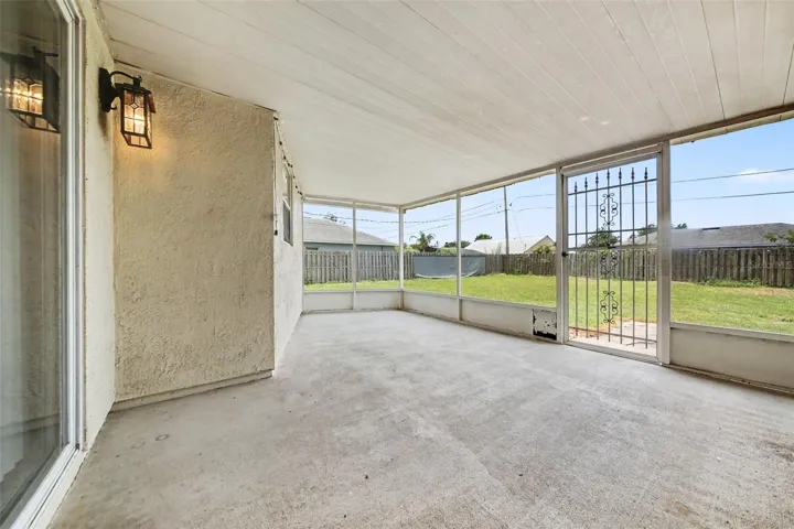 The spacious screened patio extends your living space and creates the perfect place to relax outdoors.