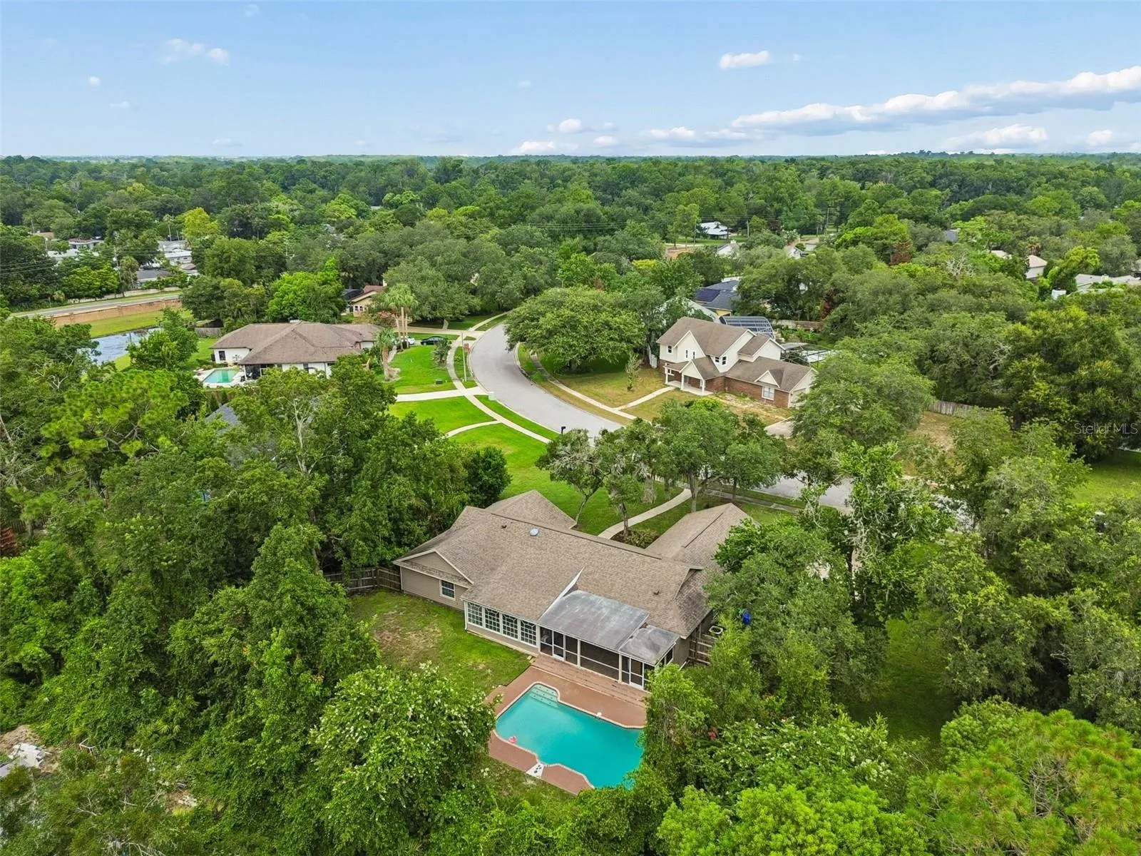 Aerial view of Home