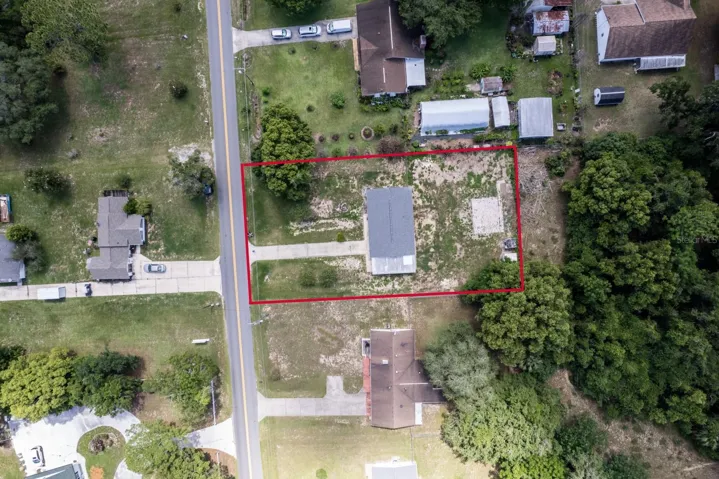 Red boundary lot overview