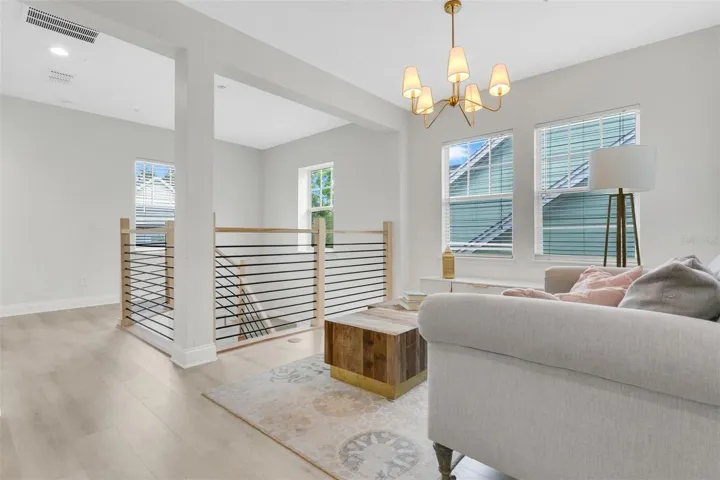 A versatile retreat serves perfectly as a play area or a second home office