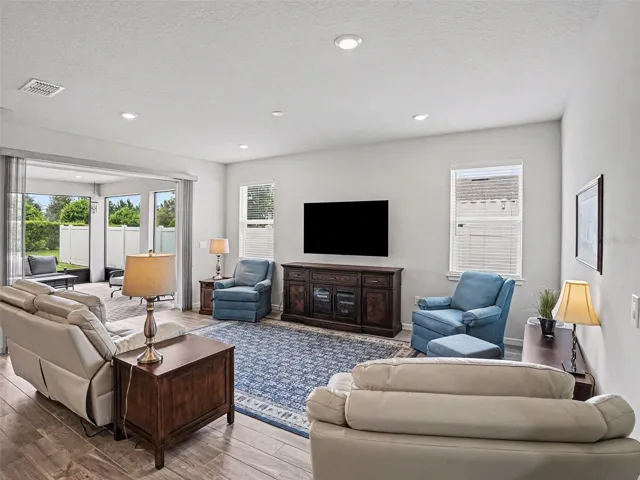 Living Room with Upgraded Flooring