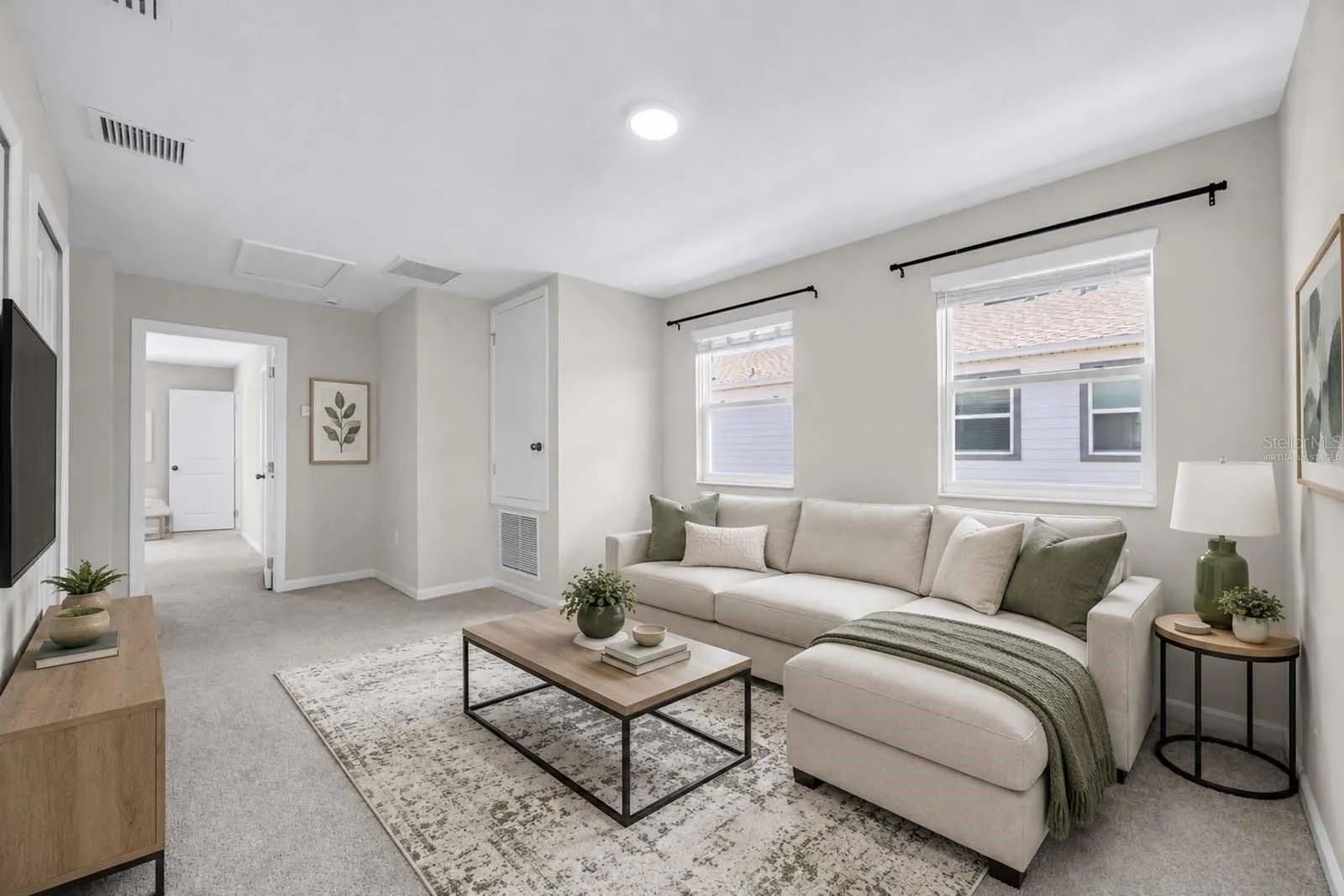 Virtually Staged Upstairs Loft