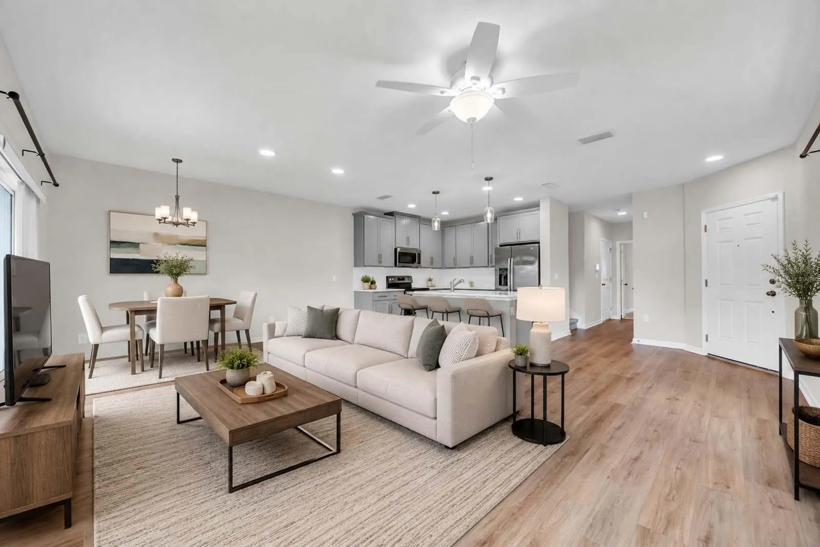 Virtually Staged Living Room