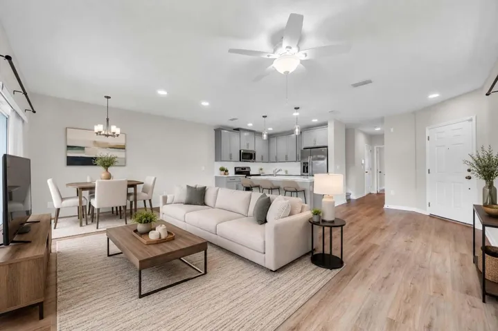 Virtually Staged Living Room