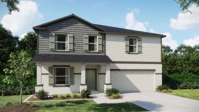 Artist Rendering - Actual home has all hardiplank exterior
