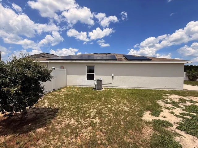 Side of house - Solar panels