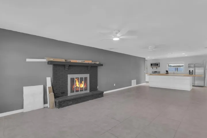 Living Room with Fire Place