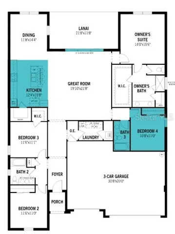 Waterbrooke Lot 6070 Floorplan with Upgrades