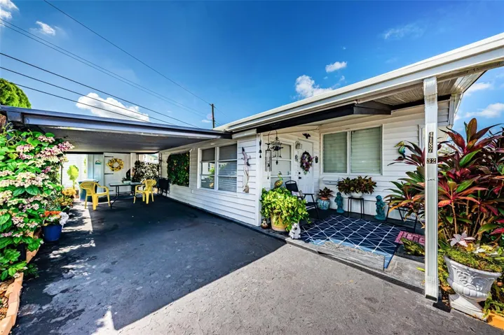 Carport and porch