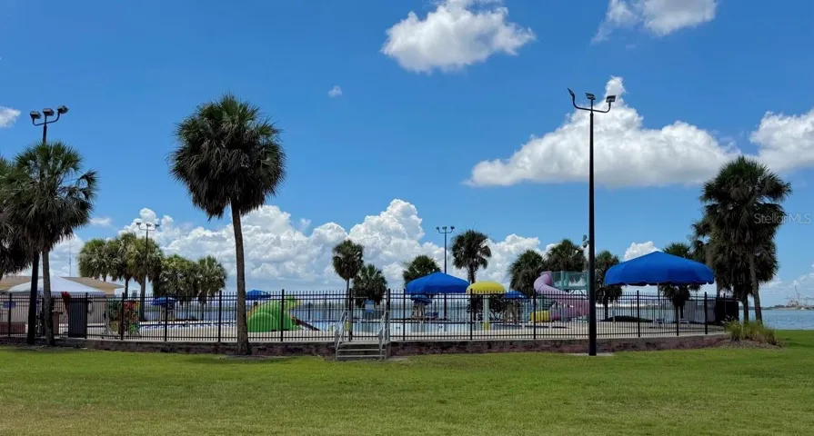 Waterfront public pool