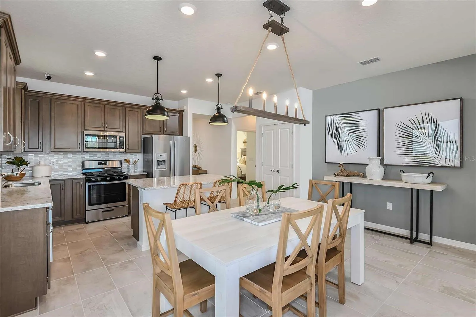 Model Home Design Only. Pictures and furnishings are for illustrative purposes only. Elevations, colors and options may vary. Furniture is for model home staging only