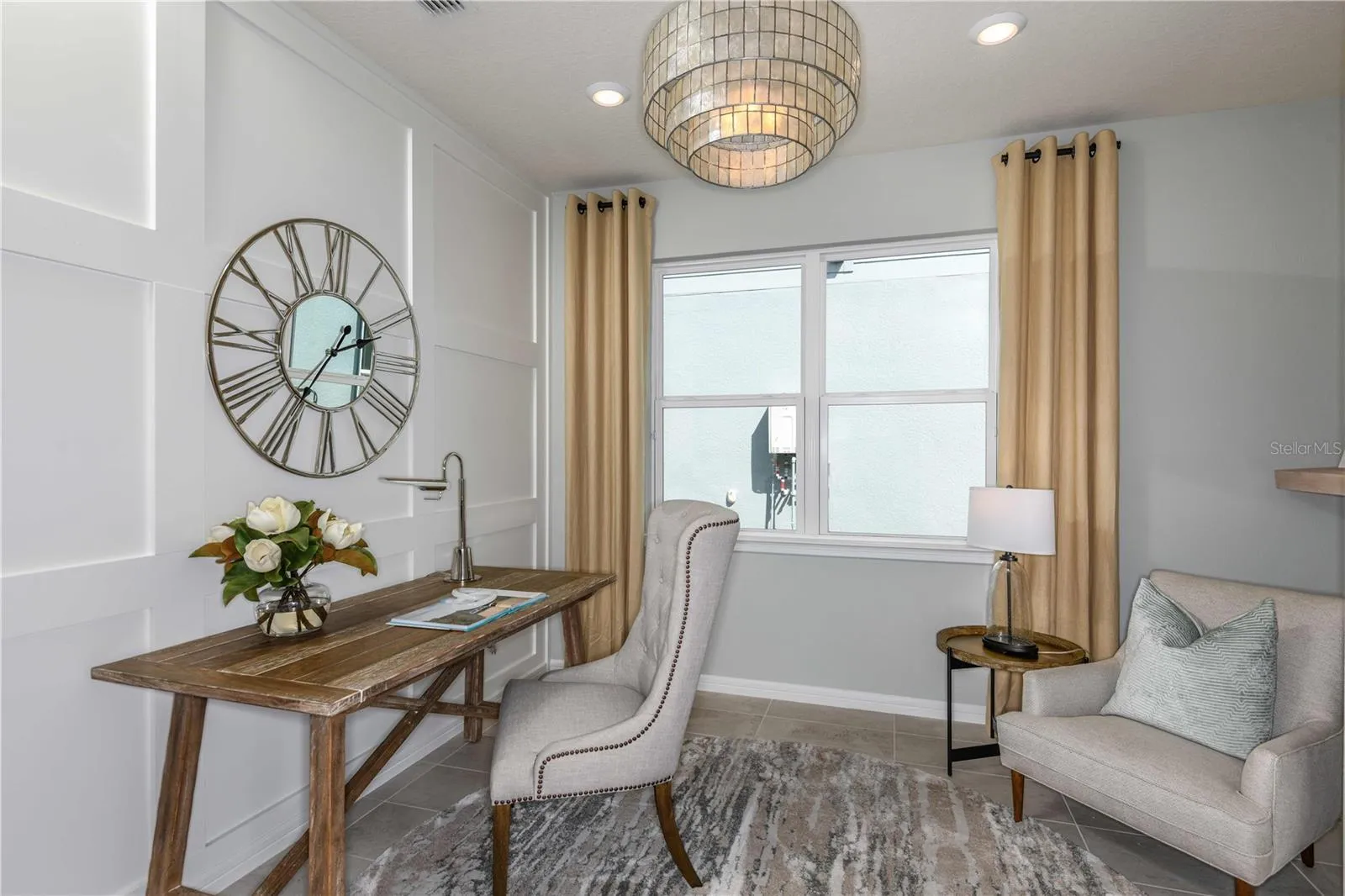 Model Home Design Only. Pictures and furnishings are for illustrative purposes only. Elevations, colors and options may vary. Furniture is for model home staging only