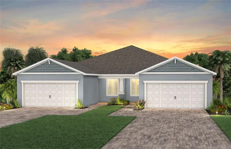 Exterior Design. Artistic rendering for this new construction home. Pictures are for illustrative purposes only. Elevations, colors and options may vary.