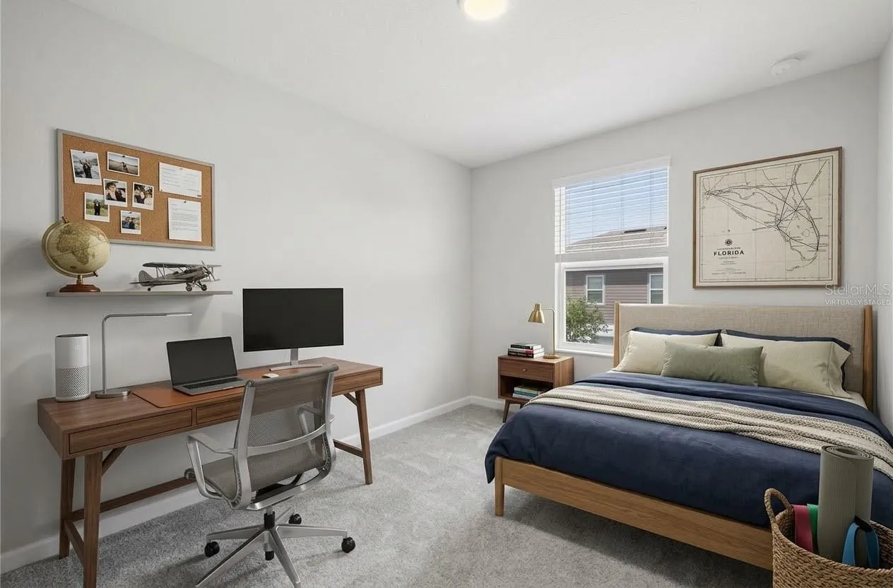 Bedroom 3 - Virtually Staged