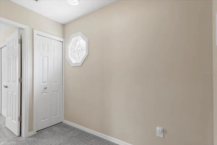 Upstairs hallway and linen storage
