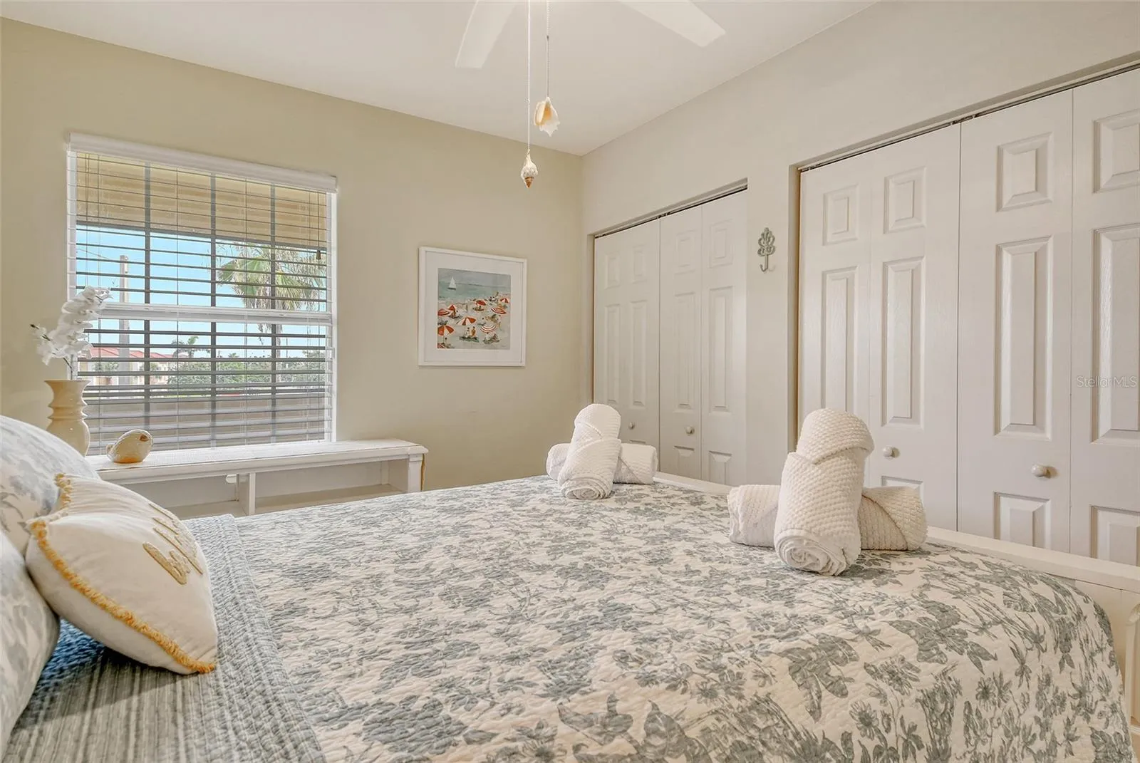 Bedroom 2 with 2 large closets
