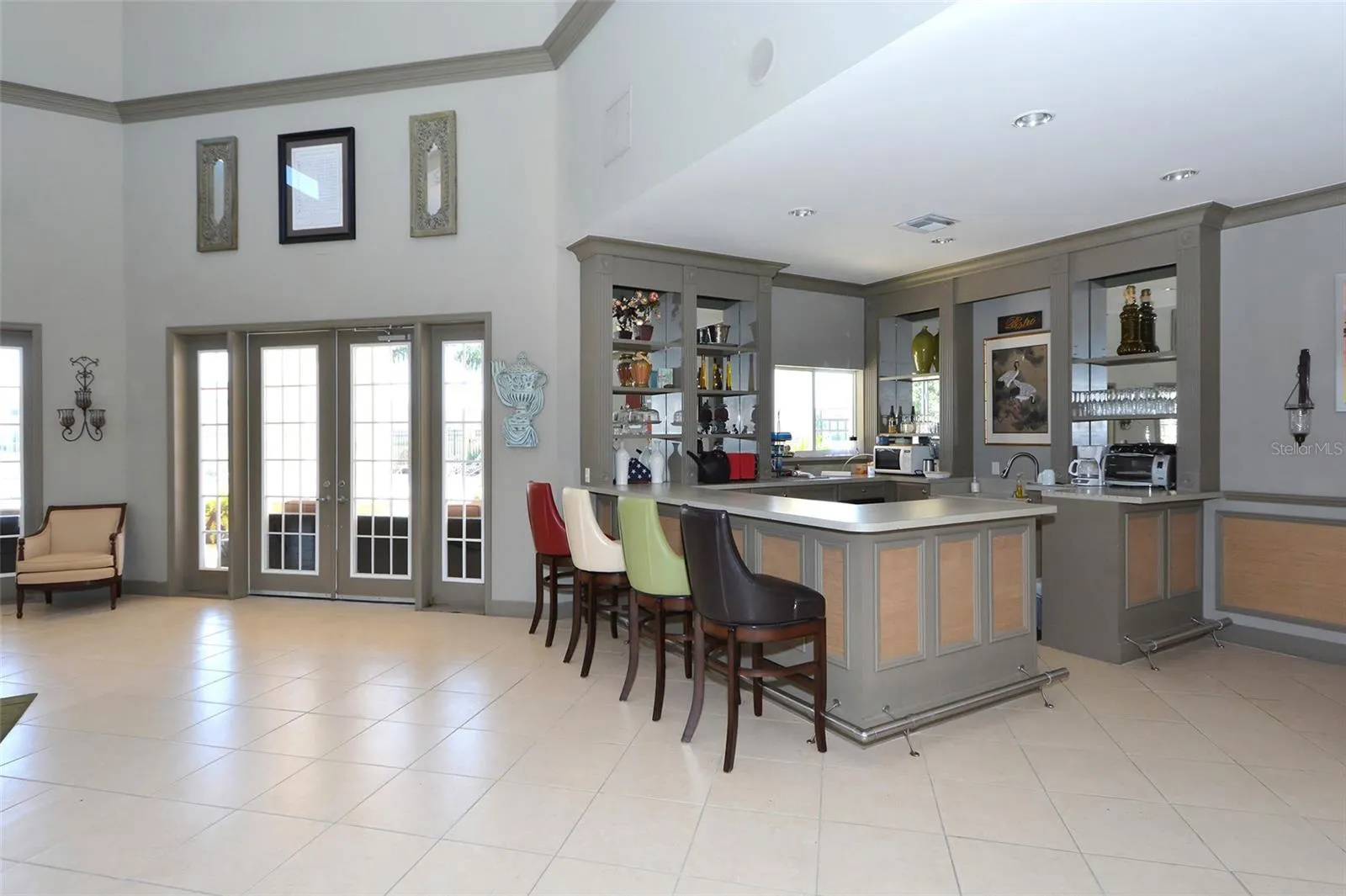 Interior of clubhouse