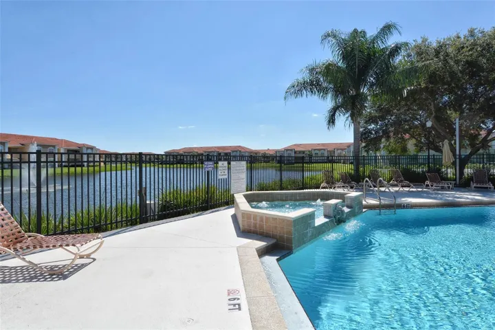 View from pool to pond