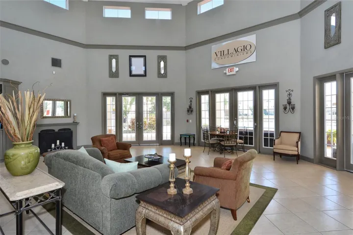 Interior of clubhouse