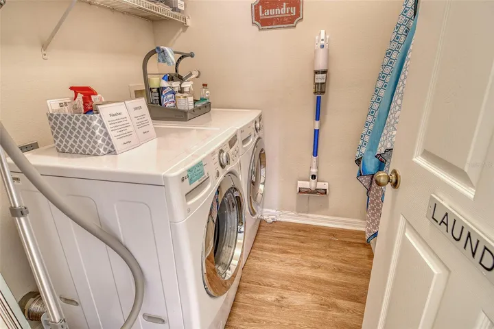Laundry with electric washer and dryer