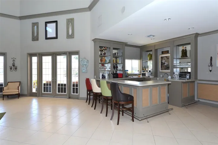 Interior of clubhouse