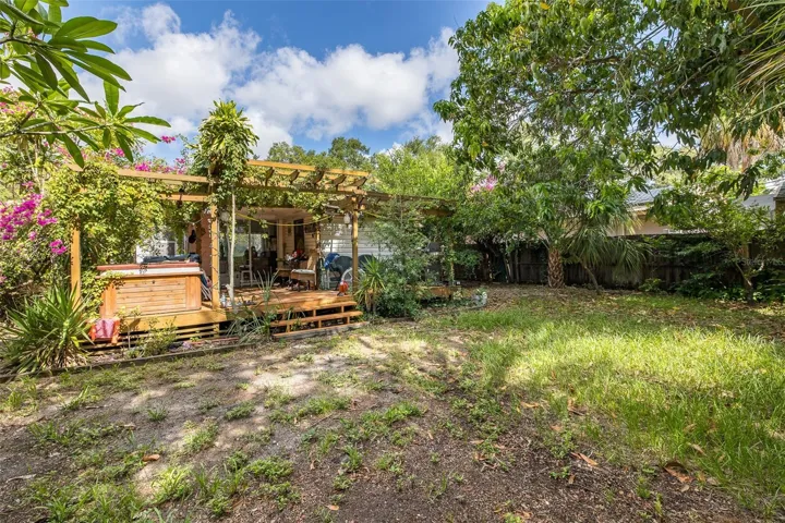 Backyard with Multiple Fruit Trees