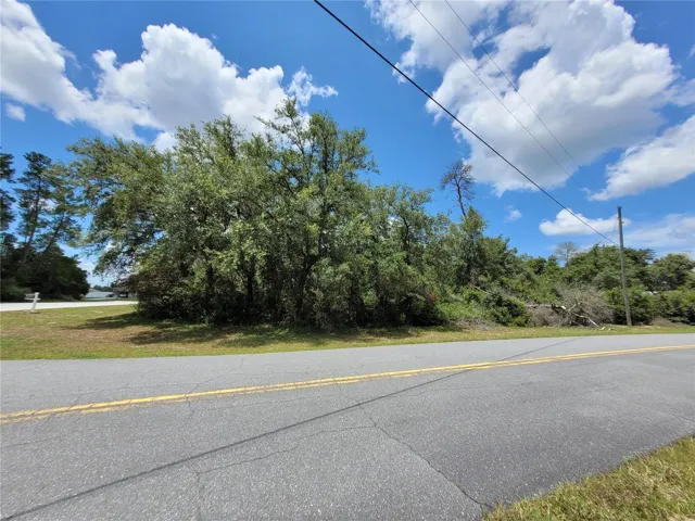 Side view of property