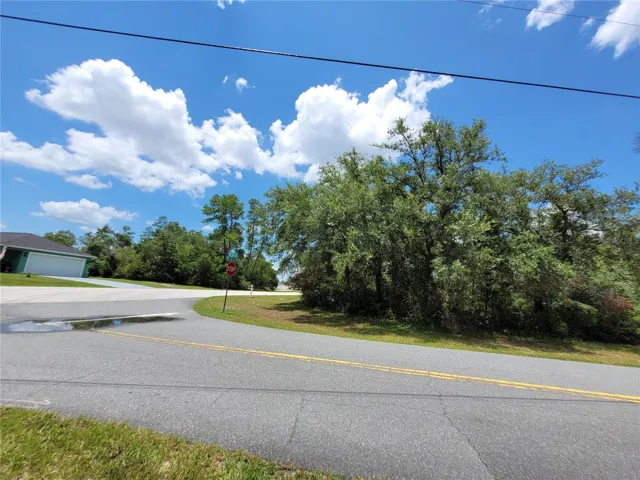 Side view of property