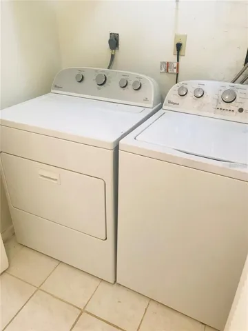 Washer and Dryer inside