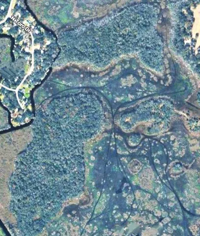 Ariel view of (about) 20 acre island on top and 54 acre island on bottom. Both are accessed from N Toro Drive