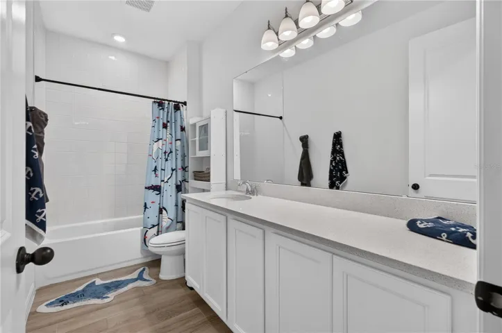 Second Bathroom with shower & tub