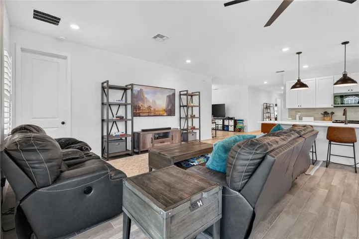 Living, Kitchen and Flex Room View(Formal Dining Room).