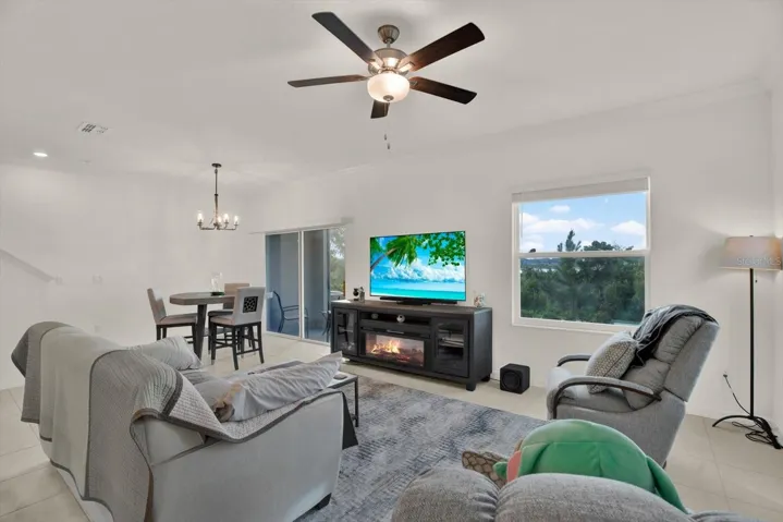 living room, dining area