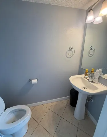 Main floor half bath