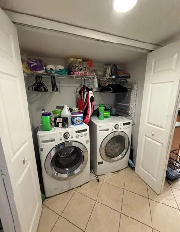 Laundry closet