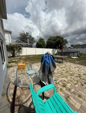 Rear patio