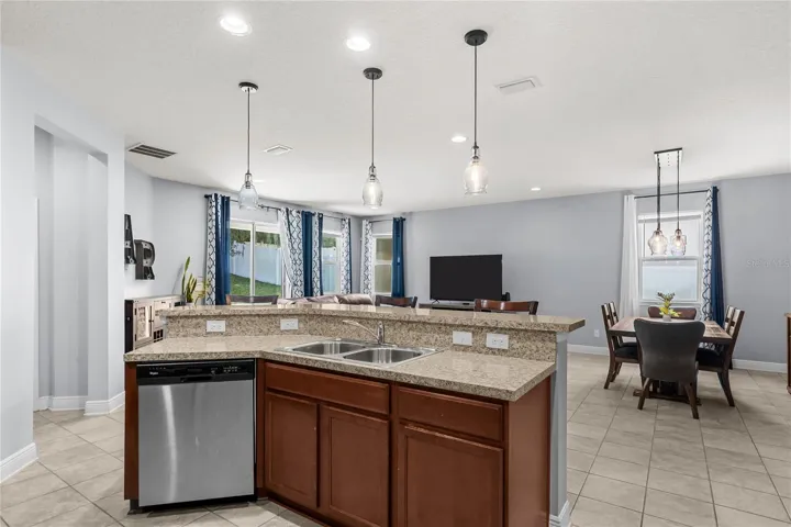 Kitchen Overlooking Living Area
