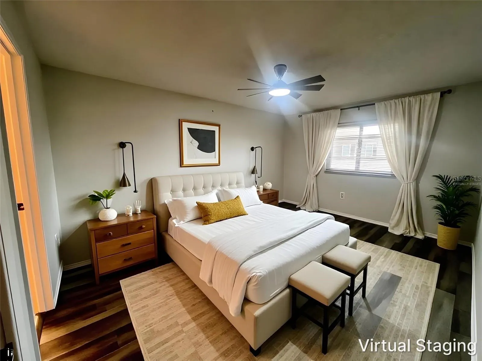 Primary Bedroom - Virtually Staged
